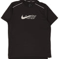 Nike Mens Dri Fit Graphic T-Shirt Top Medium Black Polyester