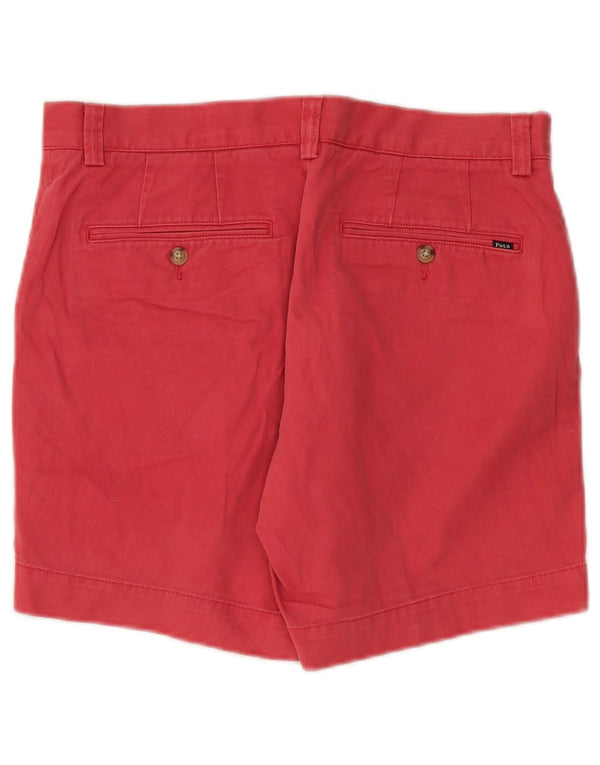 POLO RALPH LAUREN Mens Chino Shorts W31 Medium Red Cotton