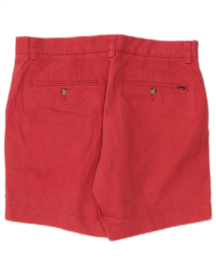 POLO RALPH LAUREN Mens Chino Shorts W31 Medium Red Cotton
