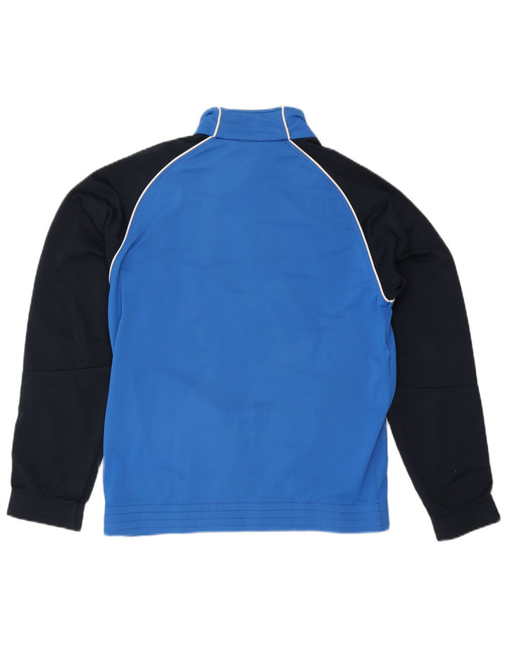 Nike Mens Tracksuit Top Jacket Small Blue Colourblock Polyester