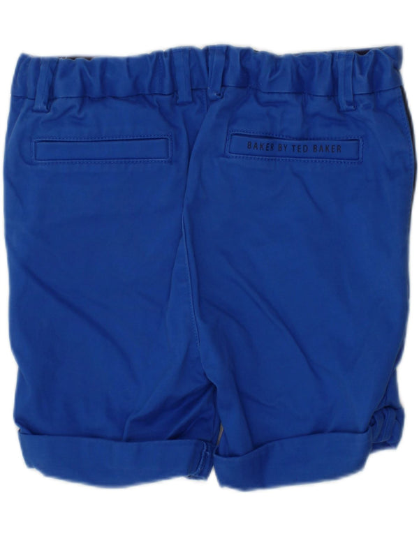 TED BAKER Boys Graphic Chino Shorts 2-3 Years W22  Blue Cotton