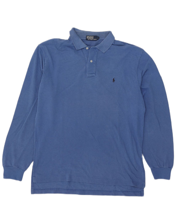 Polo Ralph Lauren Mens Long Sleeve Shirt Large Blue Cotton