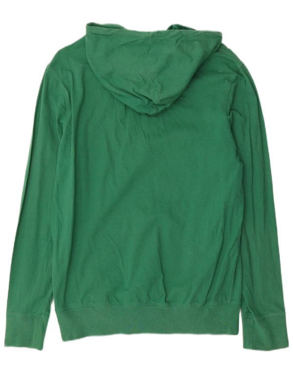 J. Crew Mens Hoodie Jumper Medium Green Cotton