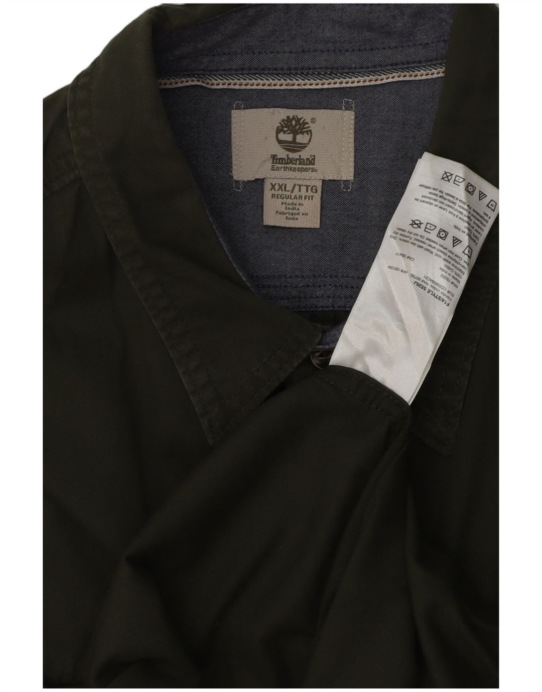 Timberland Mens Earthkeepers Regular Fit Shirt 2XL Green Cotton