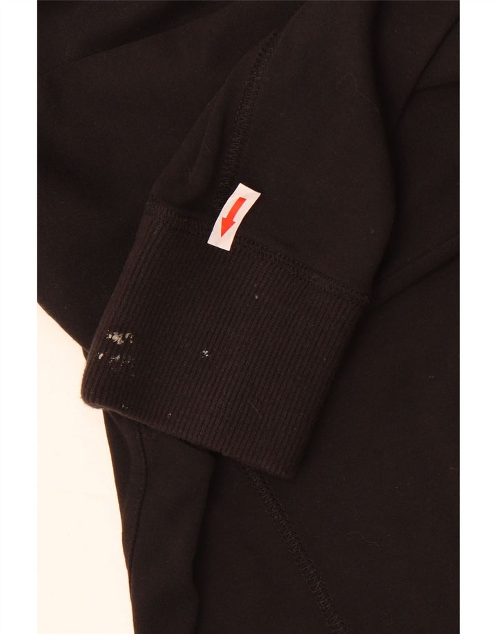 G-Star Womens Graphic Tracksuit Top Jacket UK 12 Medium Black Cotton