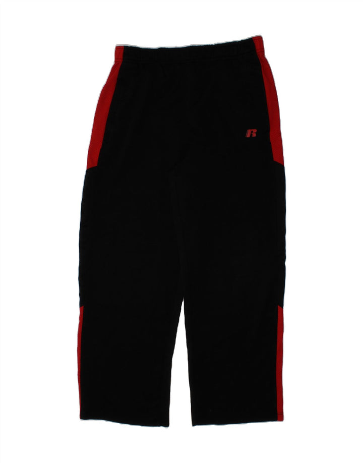 RUSSELL ATHLETIC Boys Tracksuit Trousers 10-11 Years Large Black Vintage Russell Athletic and Second-Hand Russell Athletic from Messina Hembry 