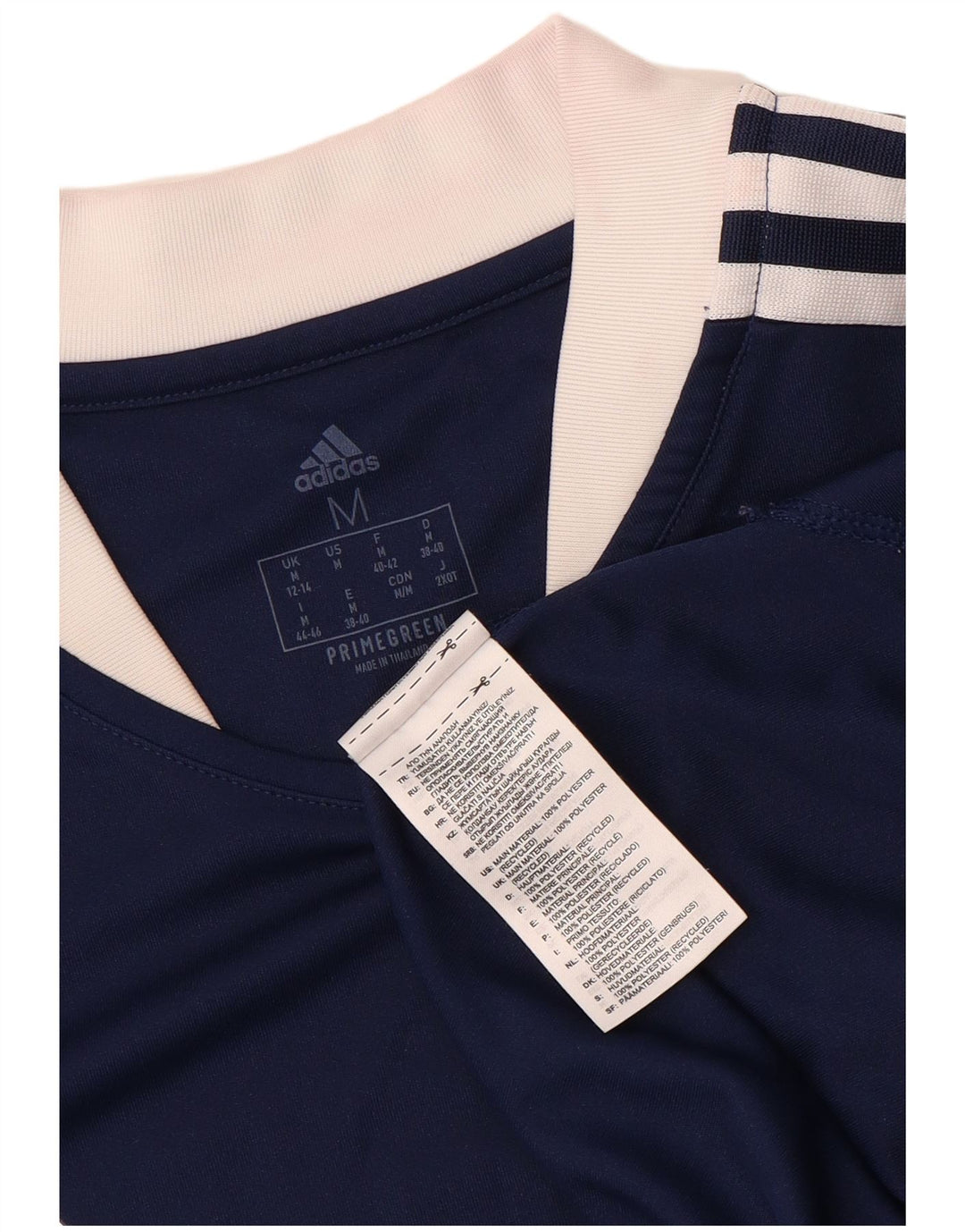 ADIDAS Womens Aeroready T-Shirt Top UK 12/14 Medium Navy Blue Polyester