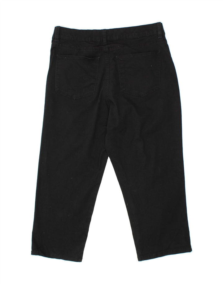 LEE Womens Classic Fit Straight Capri Trousers W34 L22 Black Vintage Lee and Second-Hand Lee from Messina Hembry 