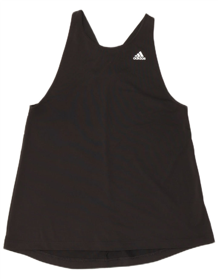 ADIDAS Womens Aeroready Vest Top UK 12/14 Medium Black