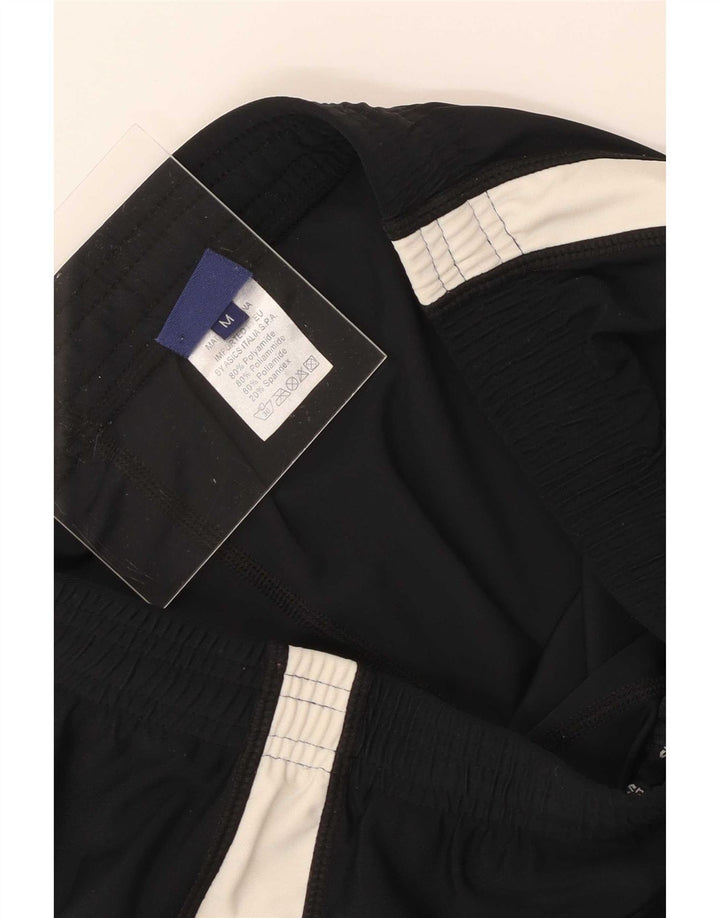 Asics Mens Graphic Capri Tracksuit Trousers Medium Black Colourblock