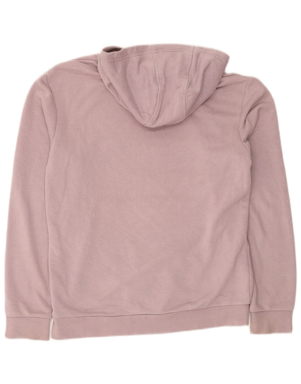 Adidas Boys Graphic Hoodie Jumper 13-14 Years Purple Cotton