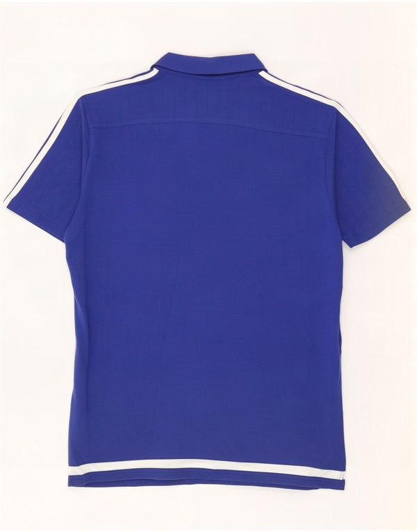 Adidas Mens Chelsea FC Polo Shirt XL Blue Colourblock Cotton