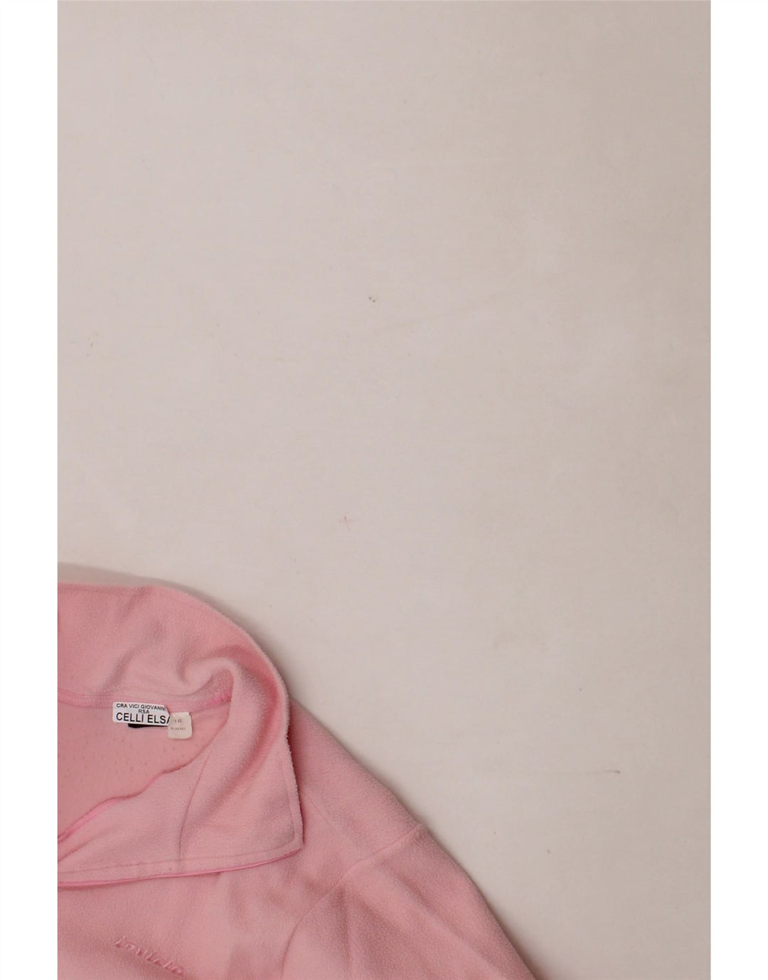 INVICTA Womens Zip Neck Fleece Jumper UK 16 Large Pink Polyester Vintage Invicta and Second-Hand Invicta from Messina Hembry 