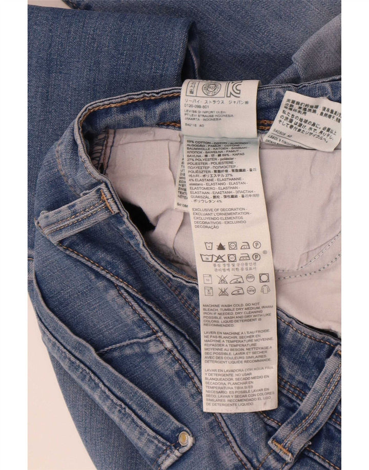 Levi's Womens Low Waist Straight Jeans W32 L32 Blue Cotton