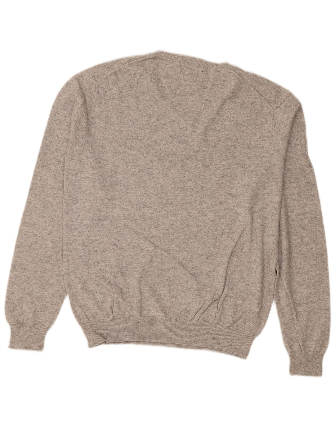 Sun68 Mens V-Neck Jumper Sweater Large Grey Cotton