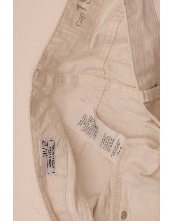 Gap Womens Bootcut Jeans US 12 Large W31 L31 White Cotton