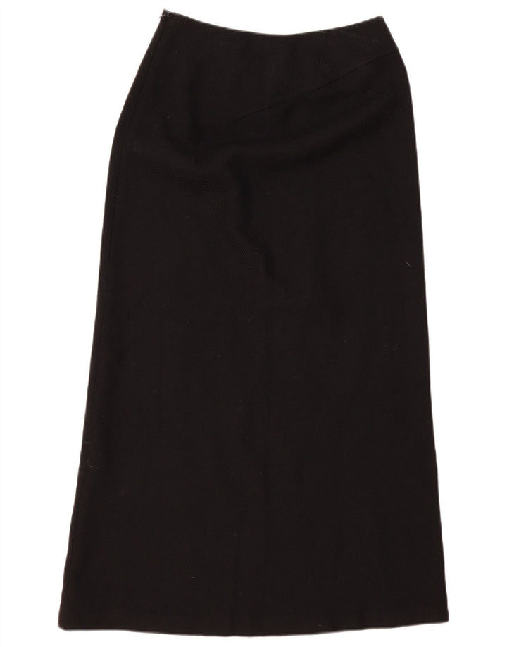 Hobbs Womens Maxi Skirt UK 8 Small W30  Black Wool