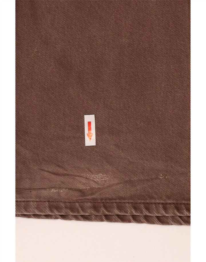 Zara Womens Straight Jeans W30 L33 Brown Cotton