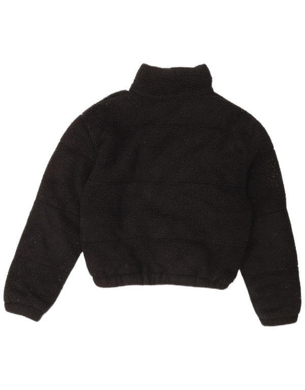 Ellesse Womens Oversized Fleece Jacket UK 8 Small  Black Polyester