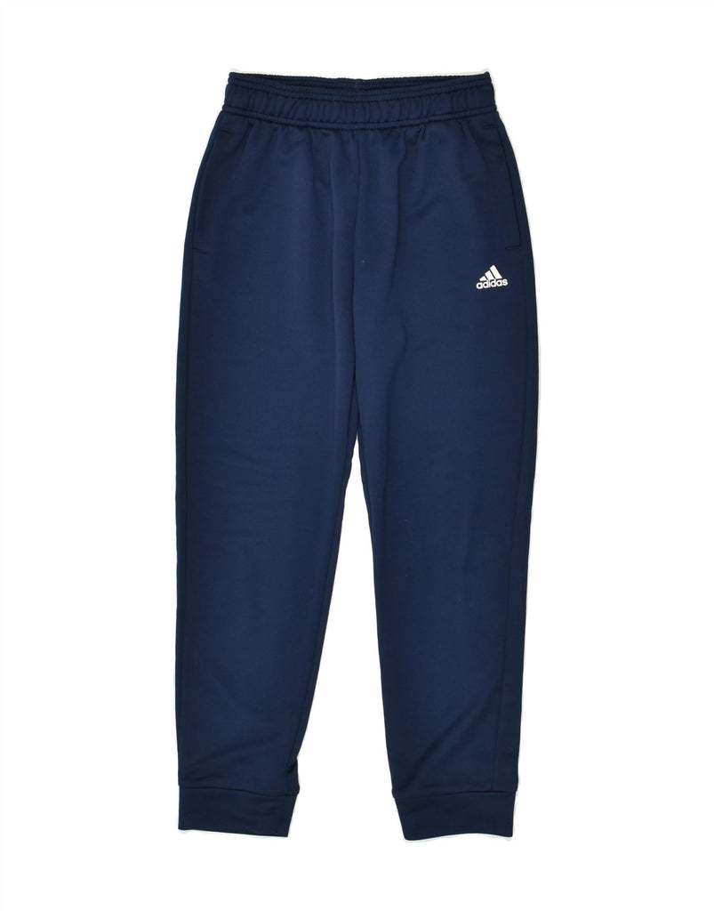 ADIDAS Boys Tracksuit Trousers Joggers 9-10 Years Navy Blue Polyester | Vintage Adidas | Thrift | Second-Hand Adidas | Used Clothing | Messina Hembry 
