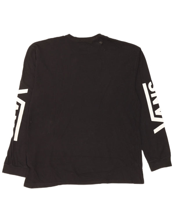 Vans Mens Graphic Top Long Sleeve XL Black Cotton