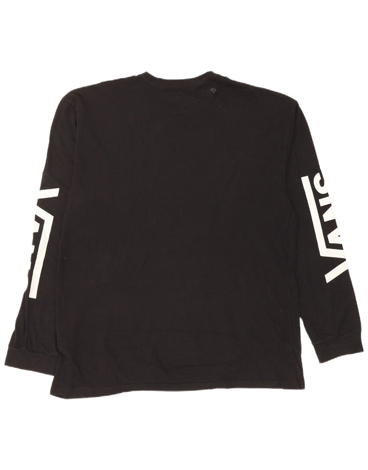 Vans Mens Graphic Top Long Sleeve XL Black Cotton