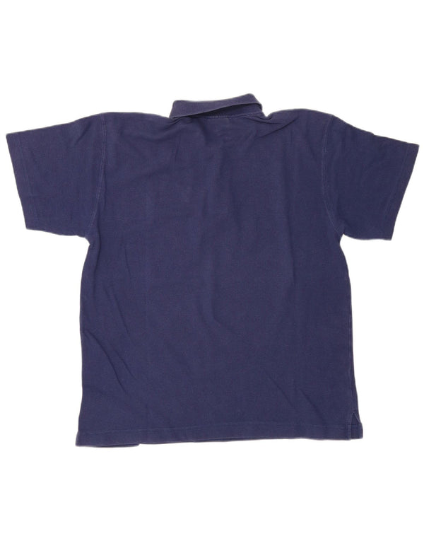 Reebok Mens Polo Shirt Medium Navy Blue Cotton