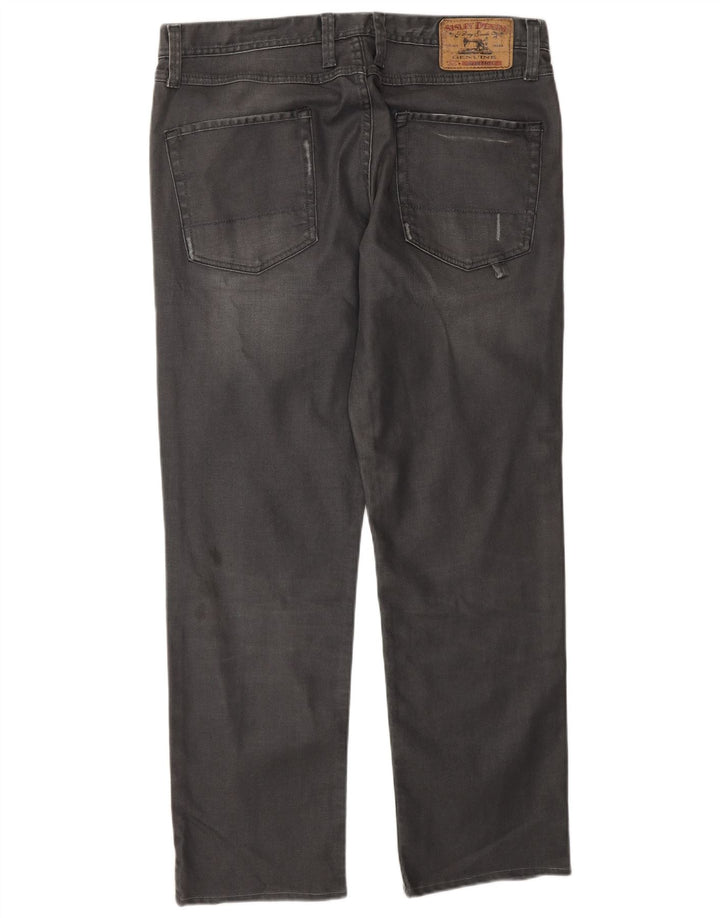 SISLEY Mens Slim Jeans W35 L31  Grey Cotton