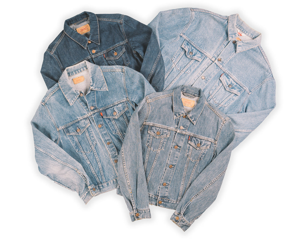 Vintage Branded Denim Jackets Mix | Vintage Wholesale | Thrift | Second-Hand Wholesale | Used Clothing | Messina Hembry 