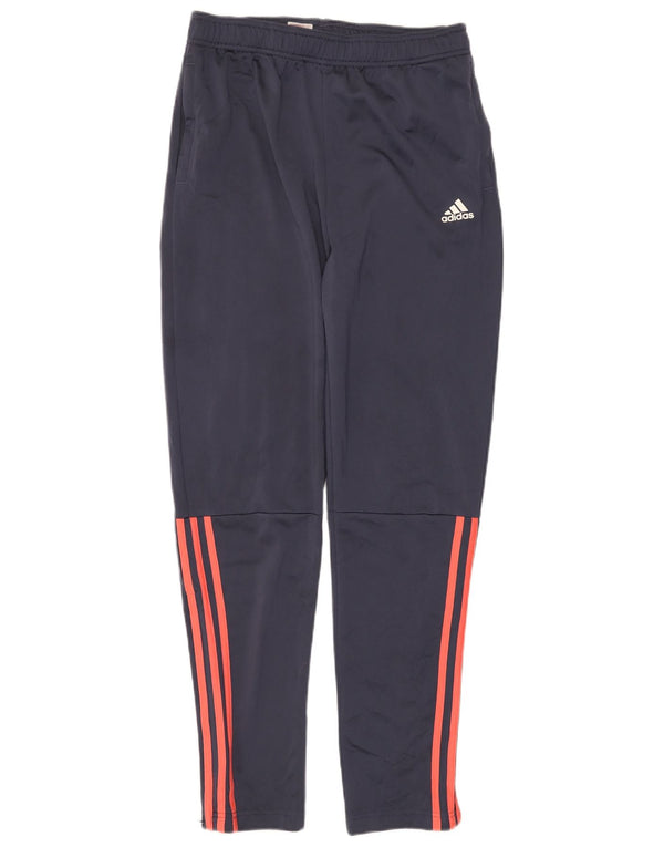 Adidas Girls Tracksuit Trousers 15-16 Years Navy Blue Polyester