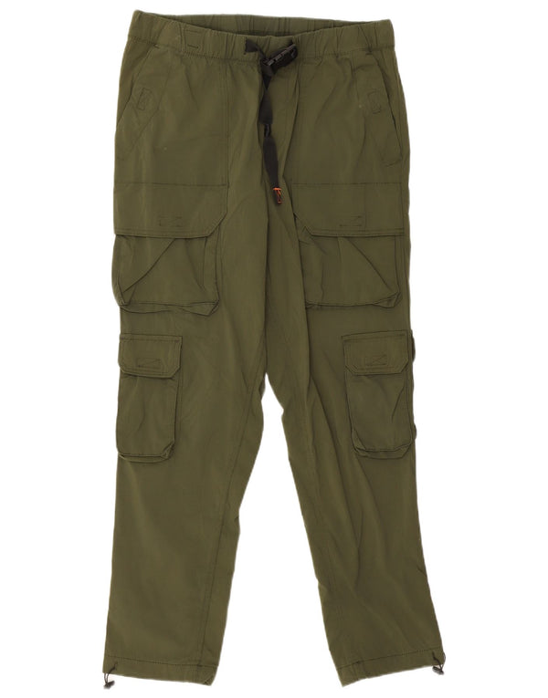Jack & Jones Mens Straight Cargo Trousers Medium W30 L27 Khaki Nylon