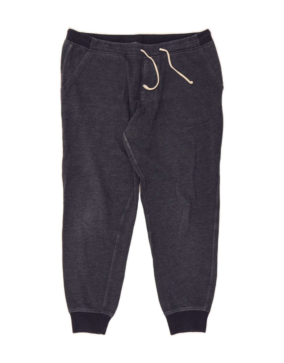 J. CREW Mens Tracksuit Trousers Joggers Large  Navy Blue Cotton Vintage J. Crew and Second-Hand J. Crew from Messina Hembry 