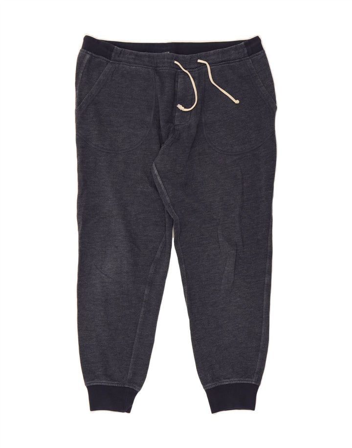 J. CREW Mens Tracksuit Trousers Joggers Large  Navy Blue Cotton Vintage J. Crew and Second-Hand J. Crew from Messina Hembry 