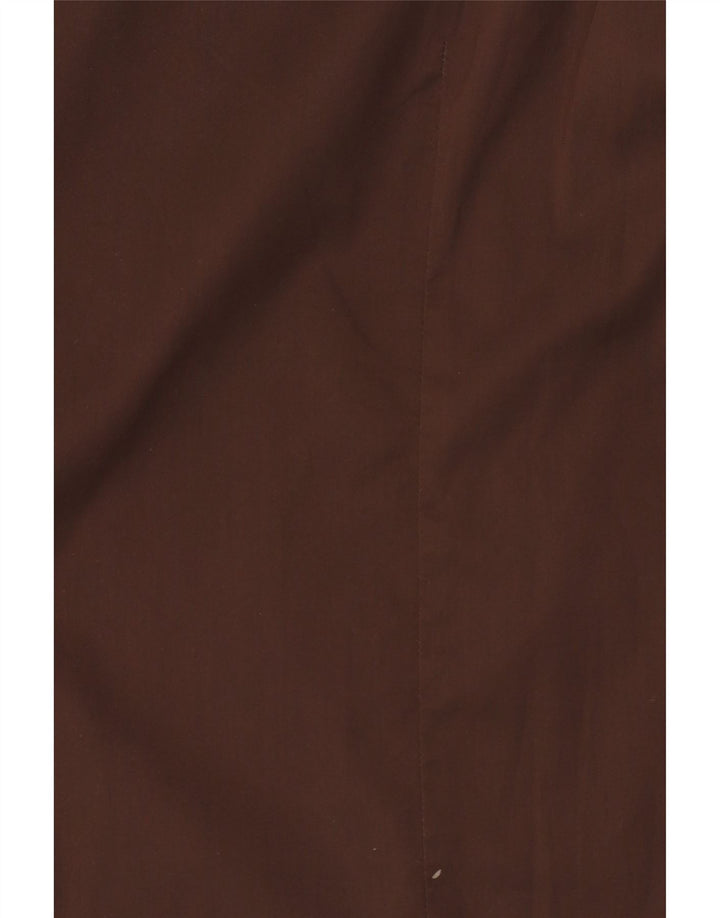 Trussardi Jeans Mens Shirt 2XL Brown Cotton