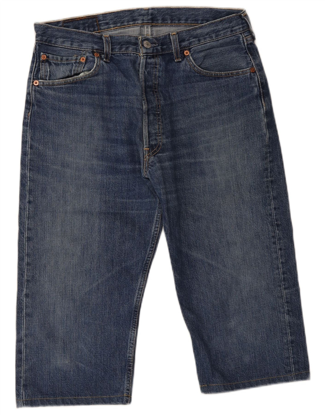 Levi's Mens Capri Jeans Size 34 W34 L17 Blue Cotton