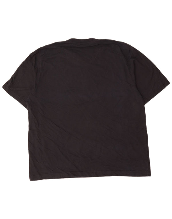 Adidas Mens T-Shirt Top 2XL Navy Blue Cotton