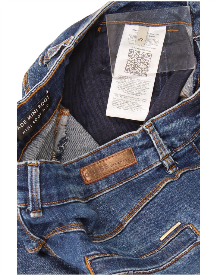 Guess Womens Jade Mid Rise Bootcut Jeans W27 L32 Blue Cotton