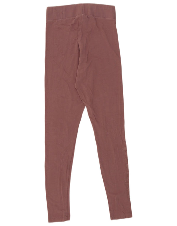 Adidas Womens Leggings UK 10 Small  Brown Cotton