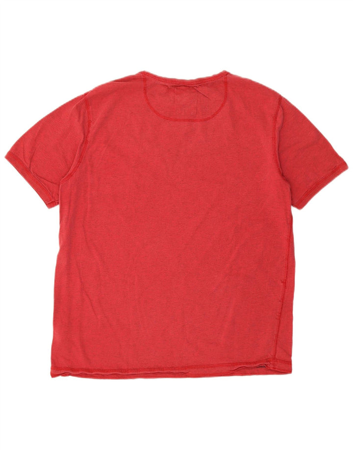 FAT FACE Mens T-Shirt Top Large Red Cotton