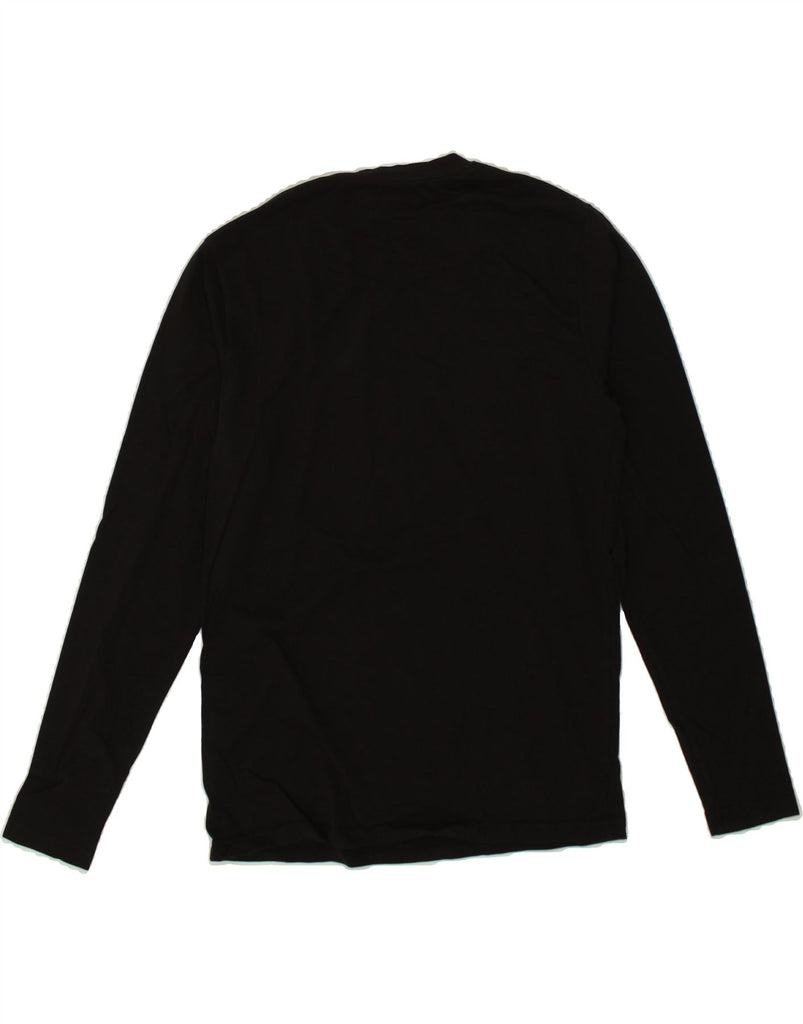 FARAH Mens Top Long Sleeve Medium Black Cotton | Vintage Farah | Thrift | Second-Hand Farah | Used Clothing | Messina Hembry 