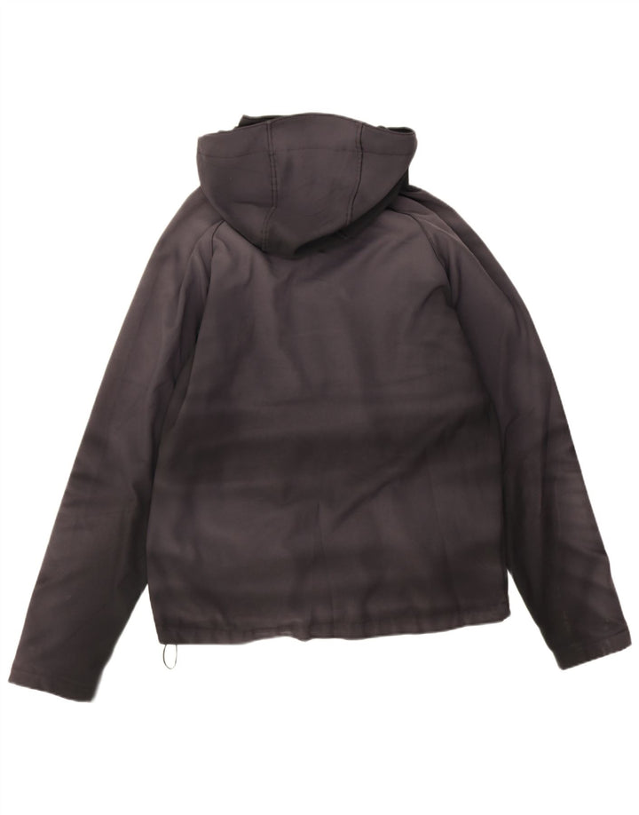 Columbia Mens Hooded Windbreaker Jacket UK 40 Large Black Tie Dye Polyester