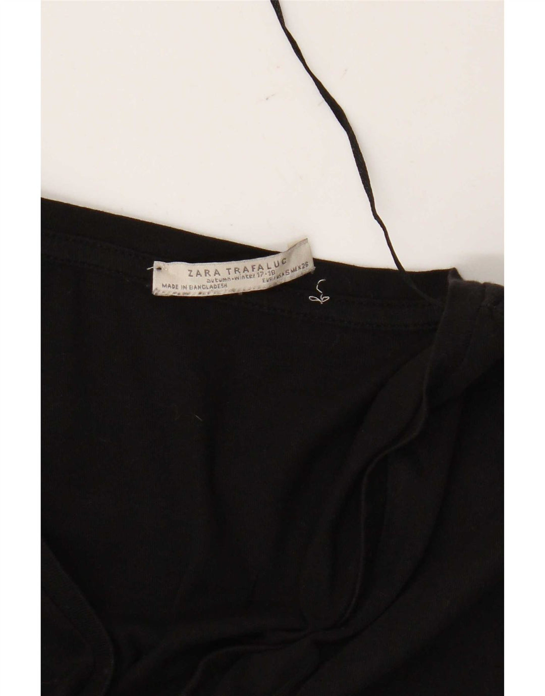 Zara Womens Trafaluc Oversized Top 3/4 Sleeve UK 10 Small Black