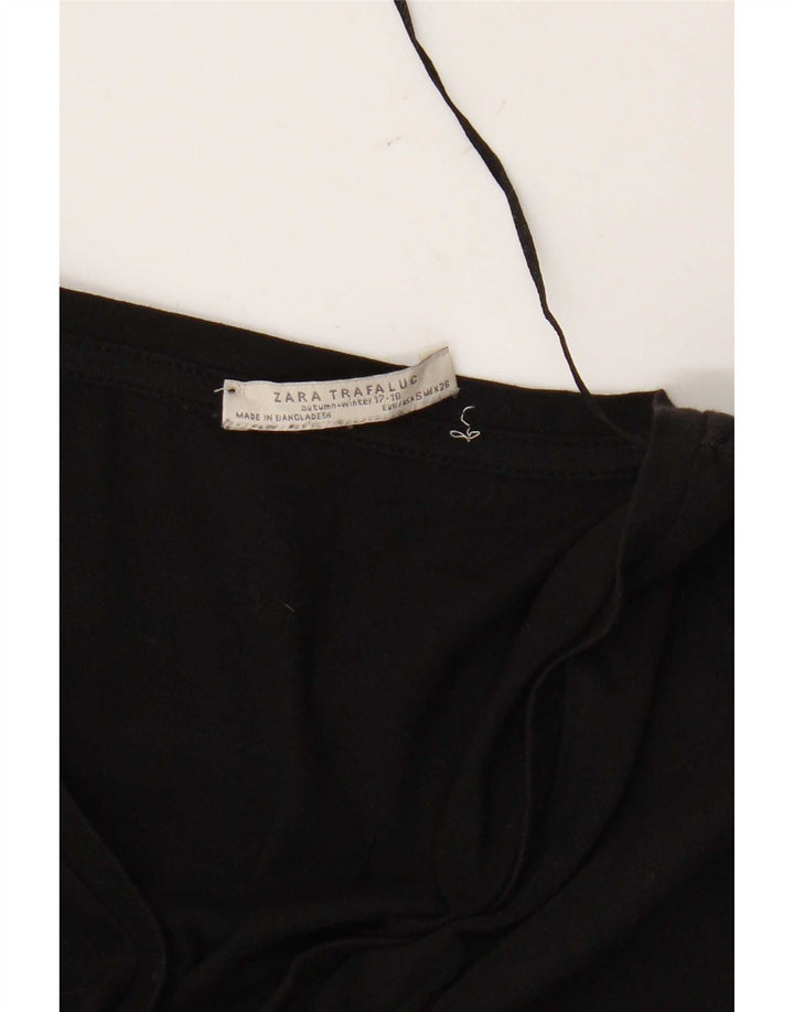 Zara Womens Trafaluc Oversized Top 3/4 Sleeve UK 10 Small Black