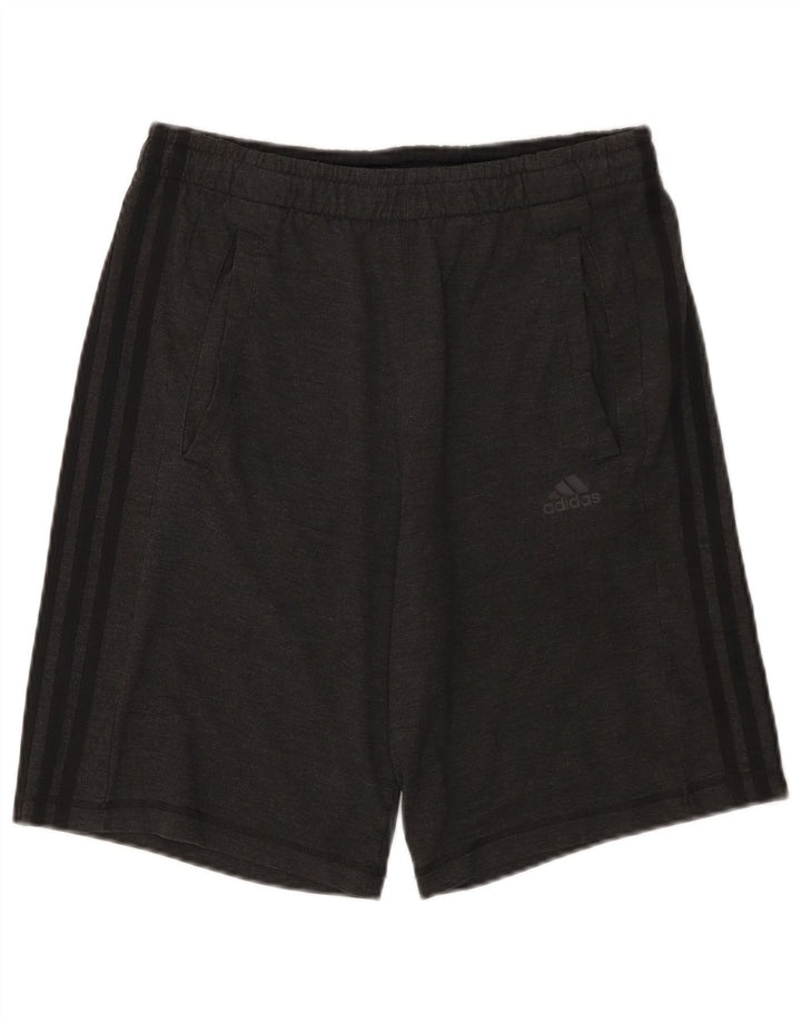 Adidas Mens Climalite Sport Shorts Small  Grey Polyester