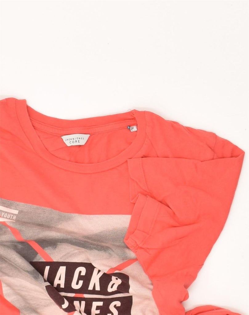 JACK & JONES Mens Graphic T-Shirt Top Medium Red Cotton | Vintage Jack & Jones | Thrift | Second-Hand Jack & Jones | Used Clothing | Messina Hembry 