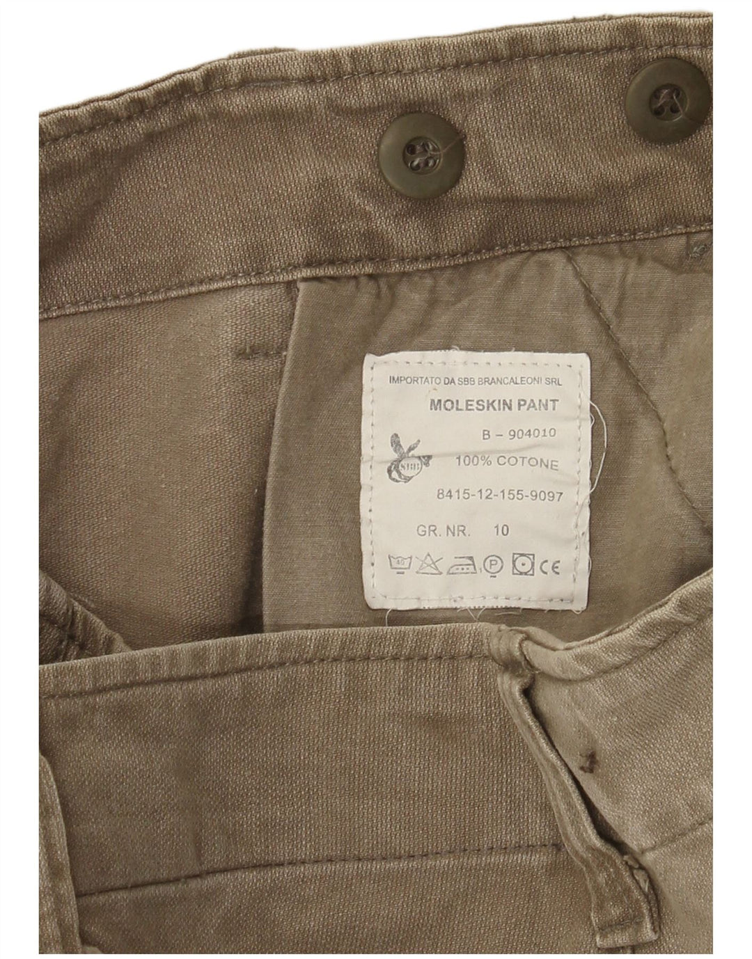 Vintage Mens Cargo Shorts W36 Large Khaki Cotton