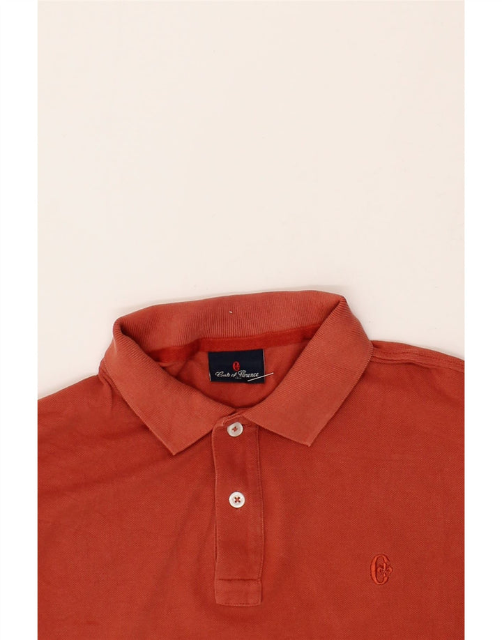 CONTE OF FLORENCE Mens Polo Shirt Medium Red Cotton Vintage Conte of Florence and Second-Hand Conte of Florence from Messina Hembry 