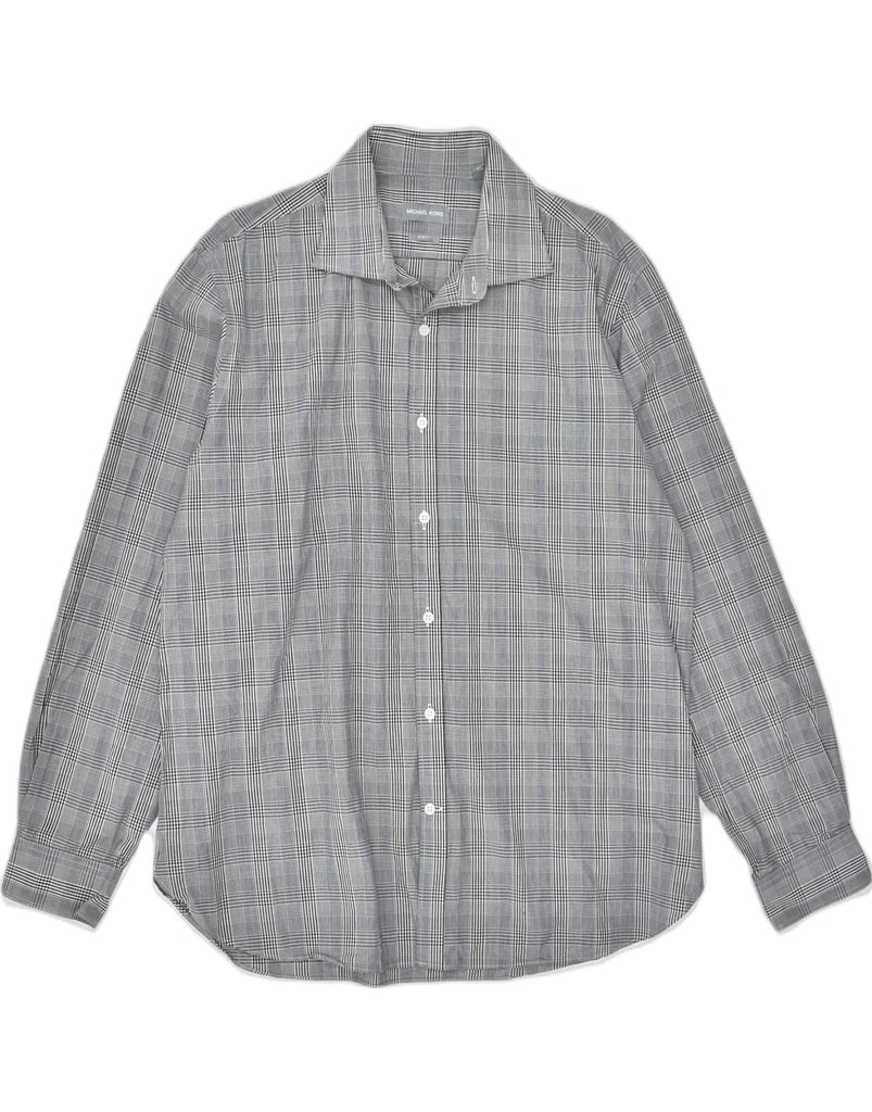 MICHAEL KORS Mens Slim Fit Shirt Size 17 XL Grey Cotton | Vintage | Thrift | Second-Hand | Used Clothing | Messina Hembry 