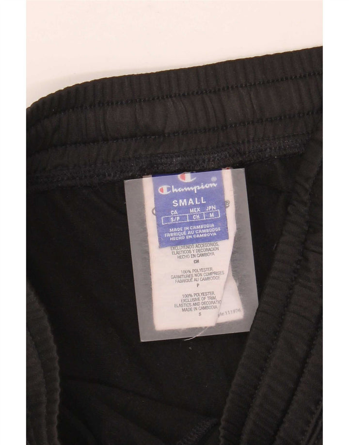 Champion Womens Graphic Tracksuit Trousers UK 10 Small Black Polyester