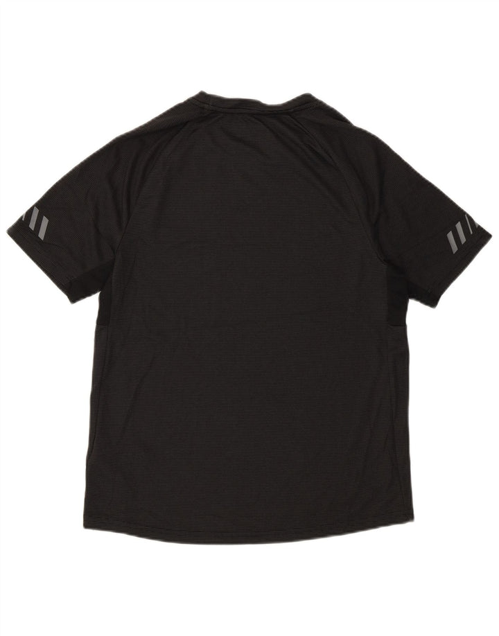 Russell Athletic Boys T-Shirt Top 14-15 Years XL Black Striped Polyester